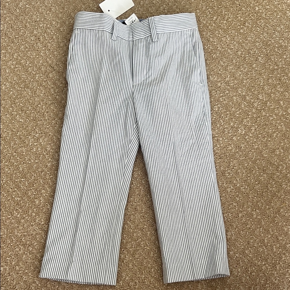 Crewcuts Navy and White Striped Formal Pants